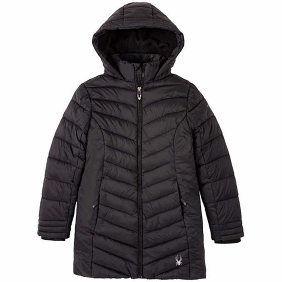 Spyder girl  Youth Puffer Black Jacket - Picture 6 of 6